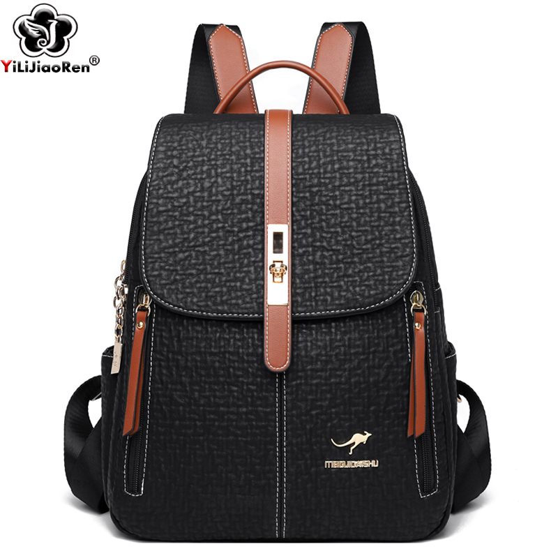 Women'S Xl Bags - Fashion Backpacks Female High Quality Leather