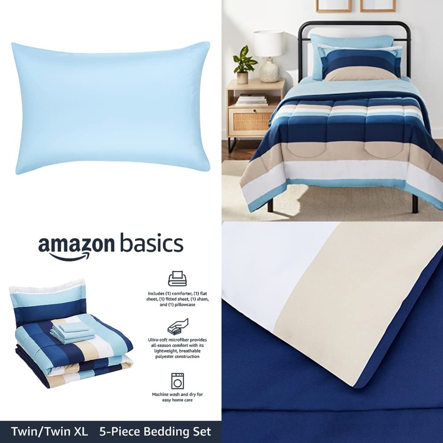 Women'S Xl Bags - 5-Piece Bedding Set with Sheet, Twin