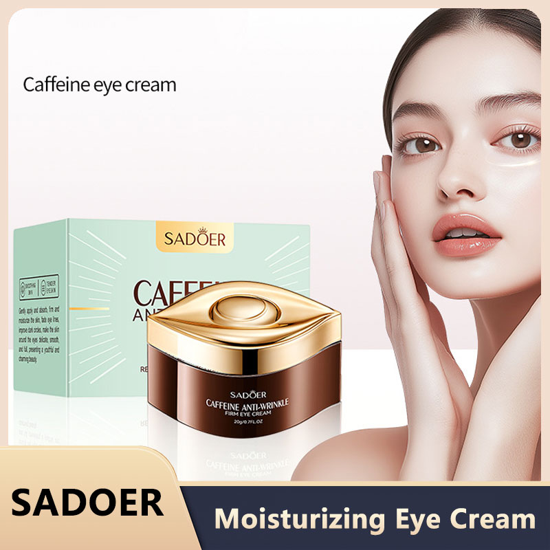 Women Bags Under Eyes - SADOER Caffeine Eye Cream - Anti-Wrinkle