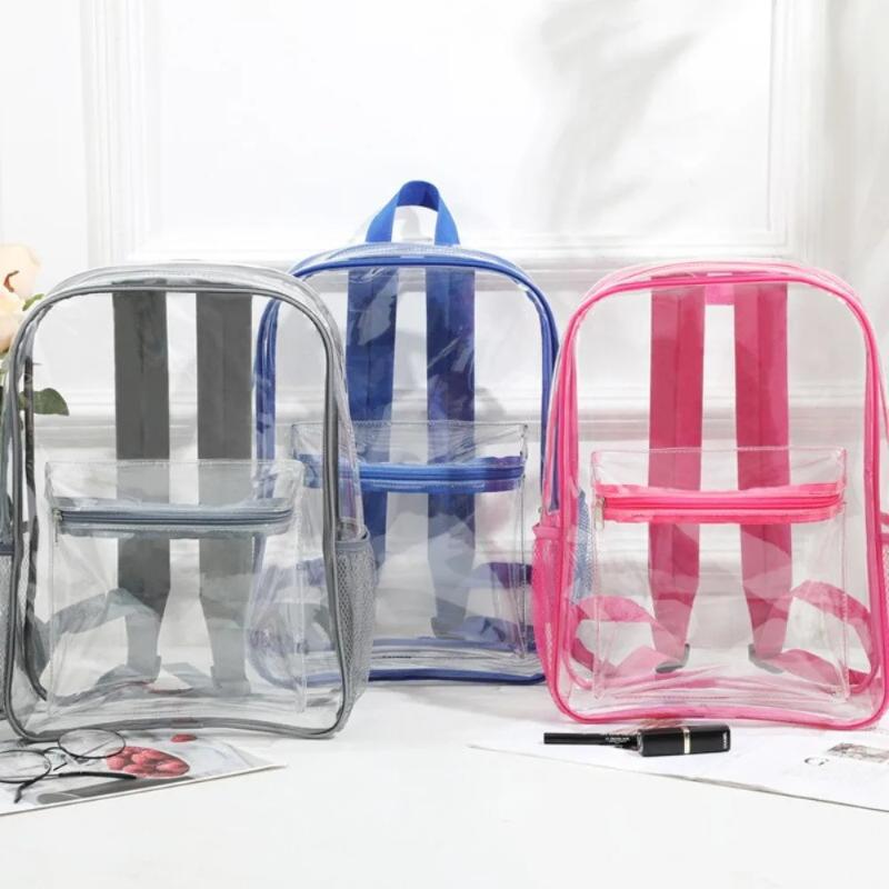 Women'S Xl Bags - Transparent PVC Backpack Outdoor Sports Fitness