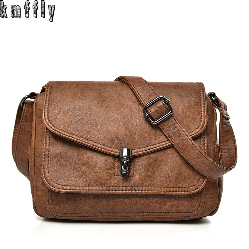 Women Bags Zara - Vintage Soft Leather femmels' Shoulder Bags