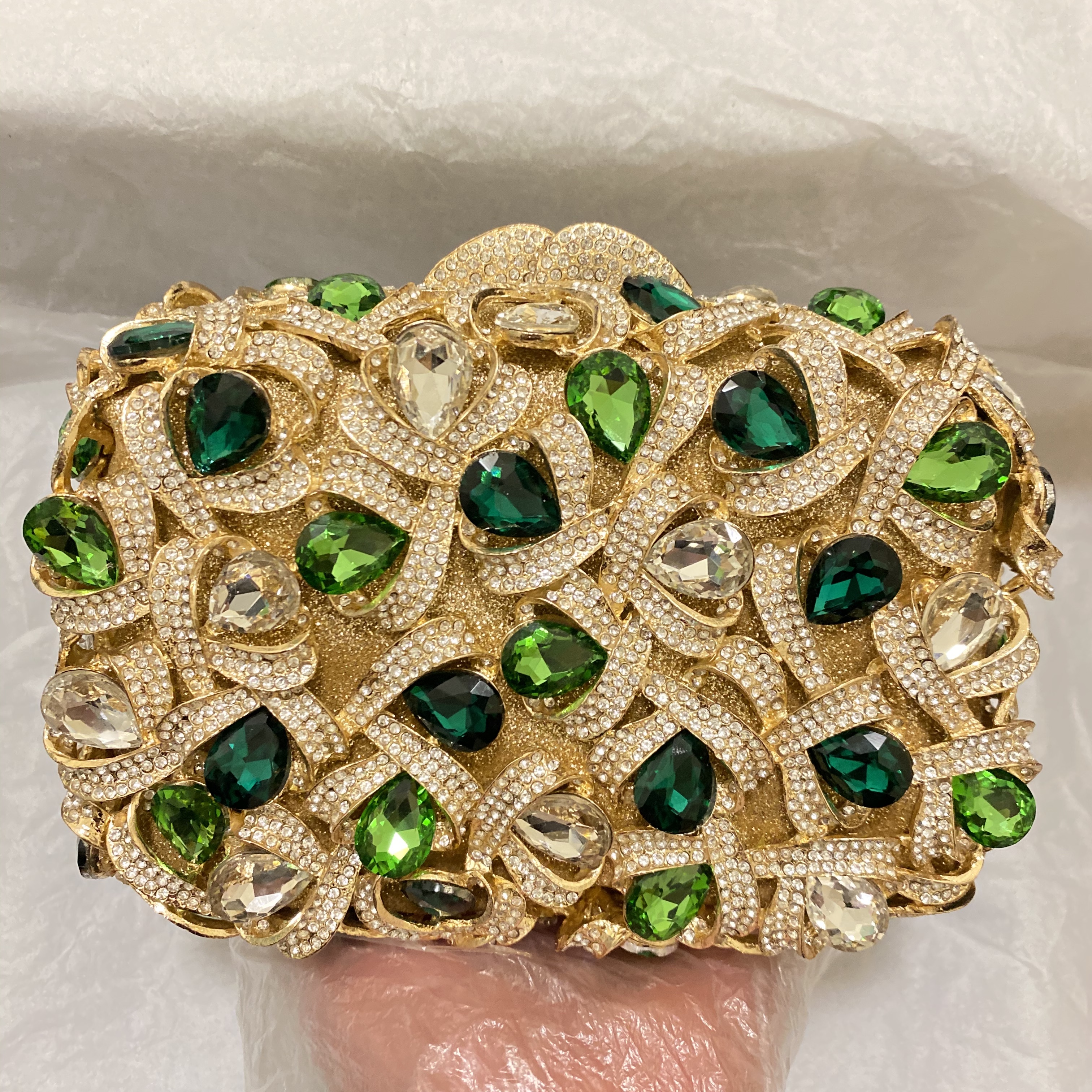 Women Bags Gold - Large AB Rhinestone Crystal Clutch Purse