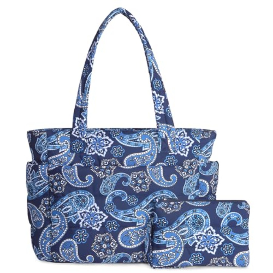 Women'S Bags For Work - TOPDesign Puffer Tote Bag for Women,
