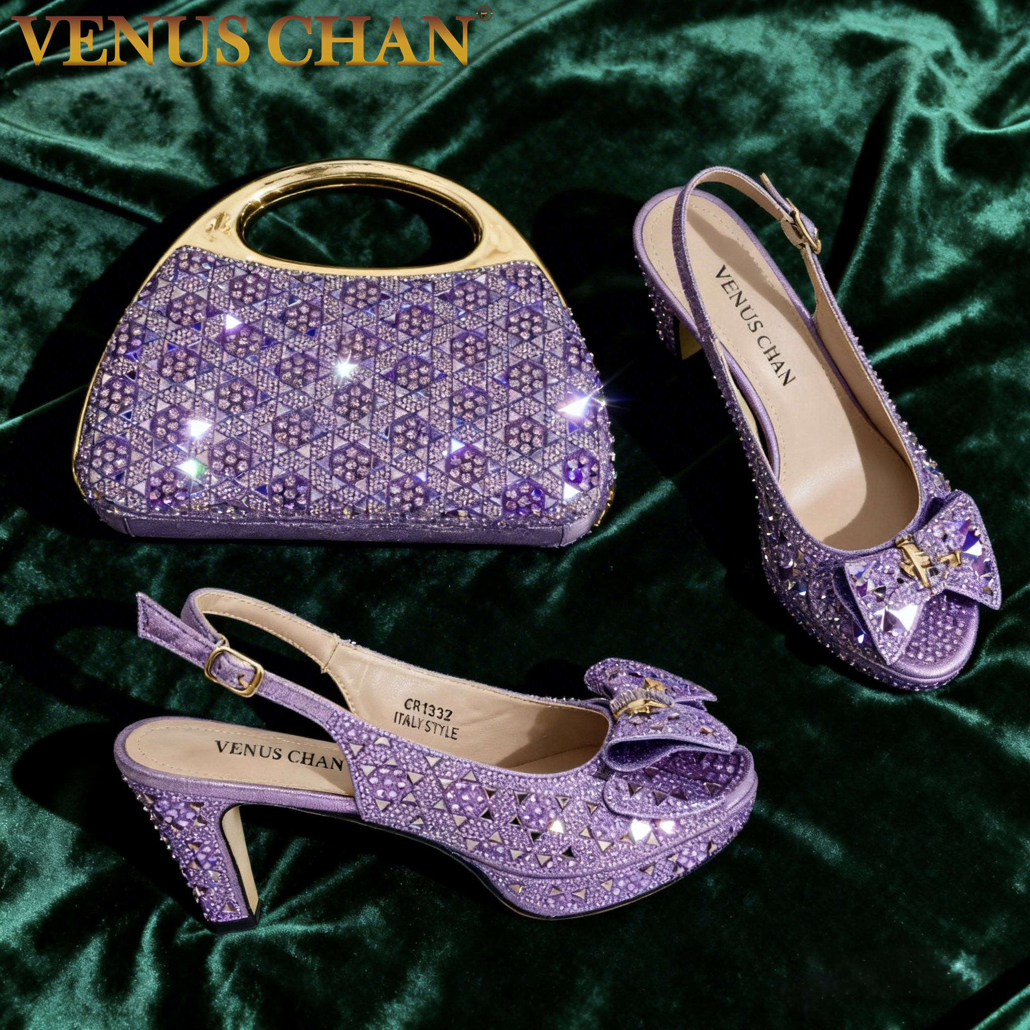Chic Light Purple Rhinestone P - Women Bags For Wedding ulasan dan harga