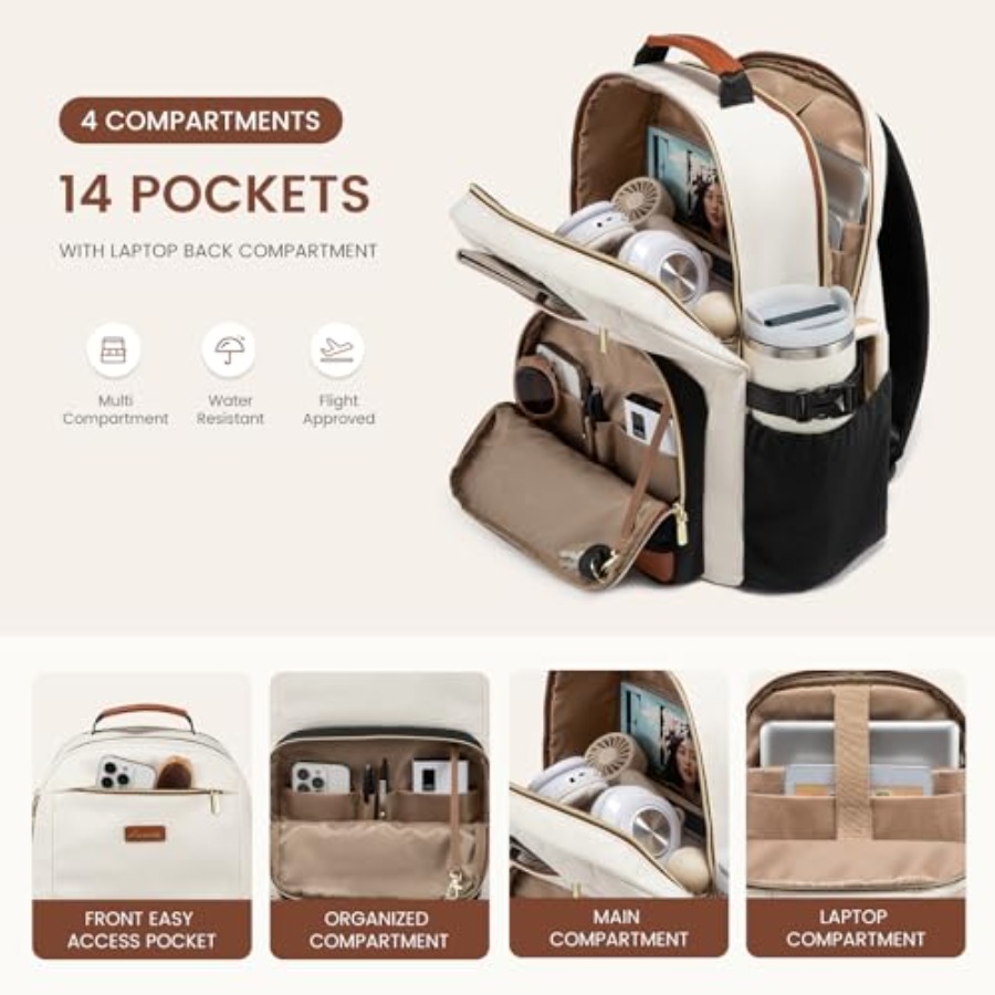 Laptop Backpack for Women with - Women'S Bags For Work ulasan dan harga