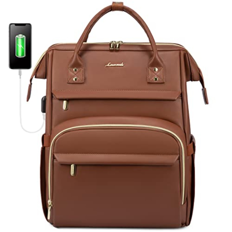 Leather Laptop Backpack for Wo - Women'S Bags For Work ulasan dan harga