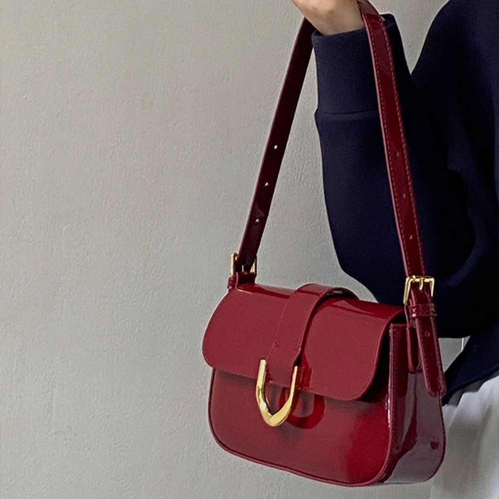 Classic PU Leather Horseshoe B - Women Bags Zara ulasan dan harga