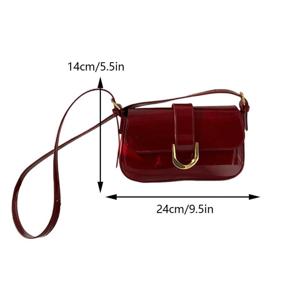 Classic PU Leather Horseshoe B - Women Bags Zara ulasan dan harga