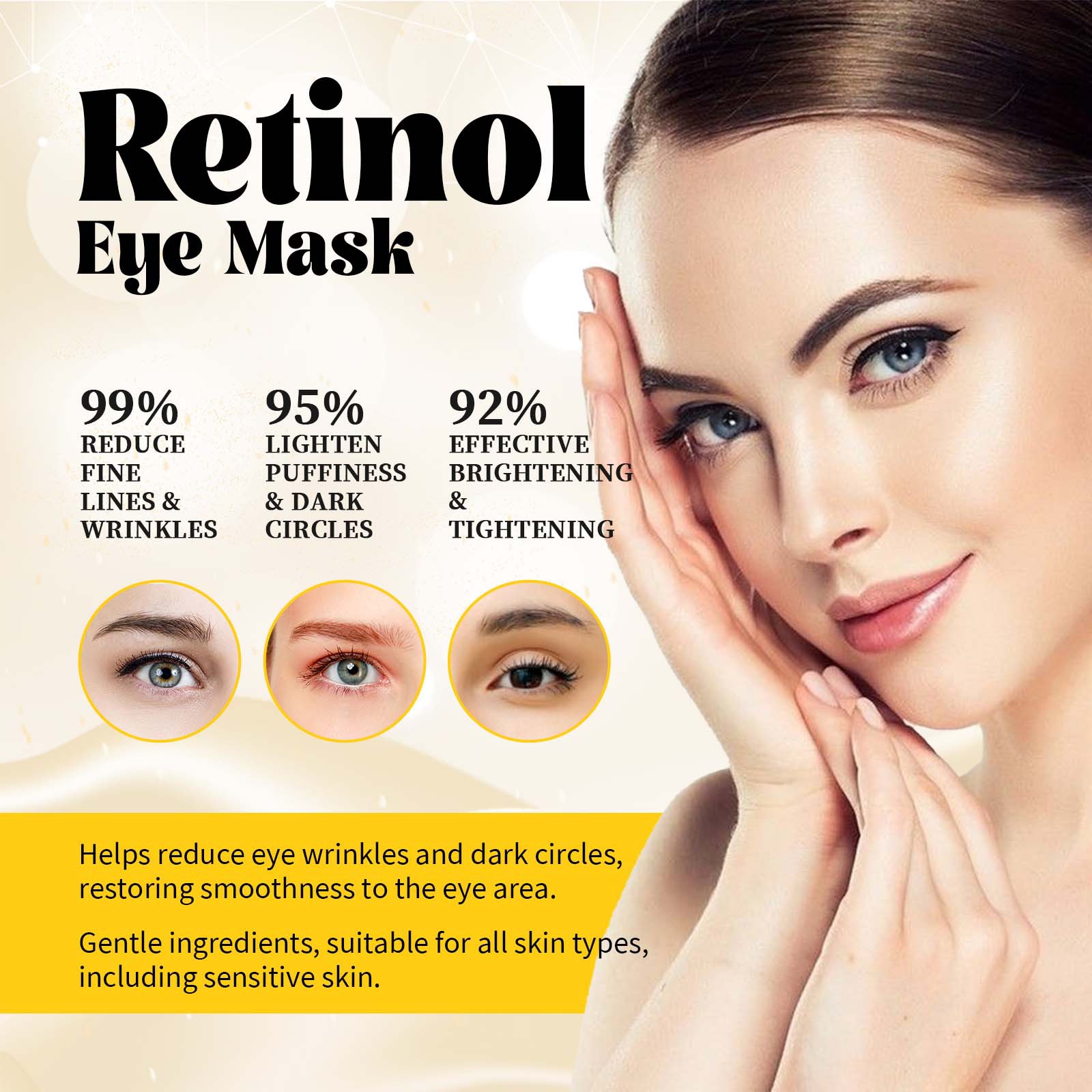 Hydrating Eye Mask Anti Dark C - Women Bags Under Eyes ulasan dan harga