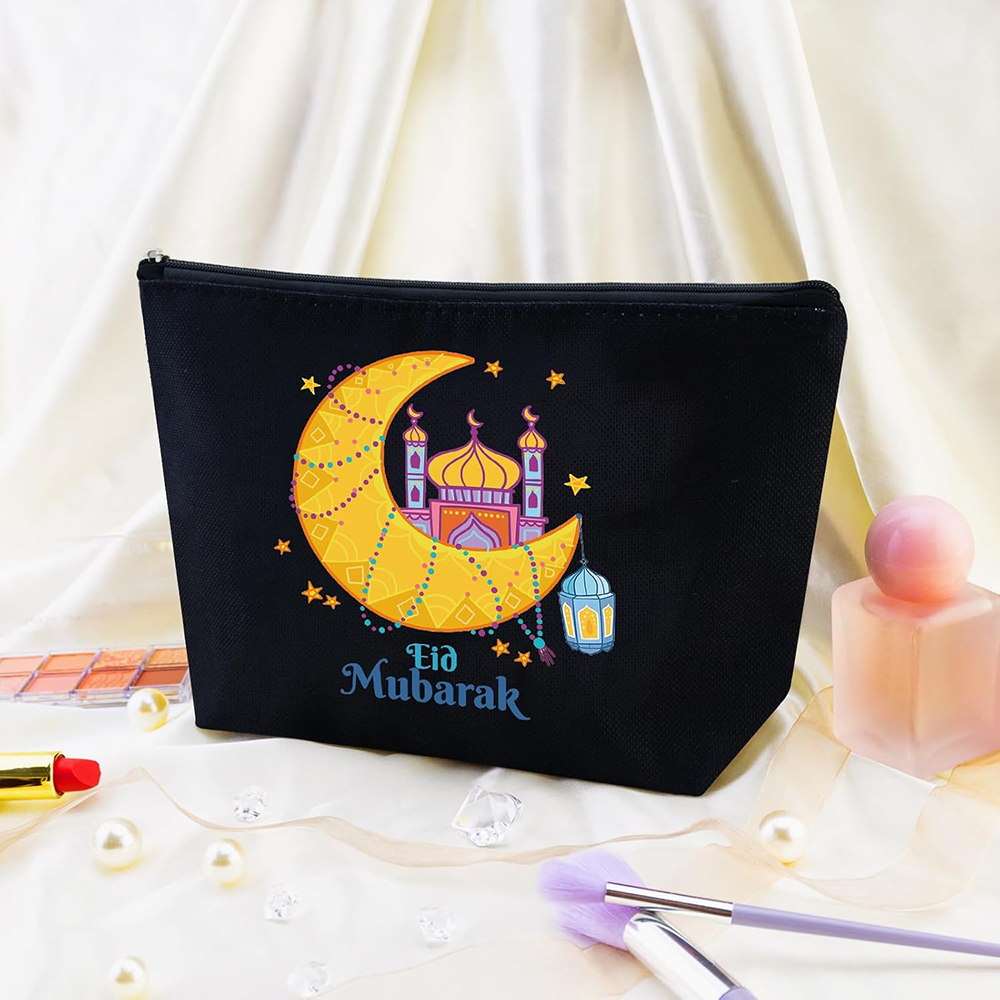 Eid Mubarak Black Canvas Makeu - Women Bags For Eid ulasan dan harga