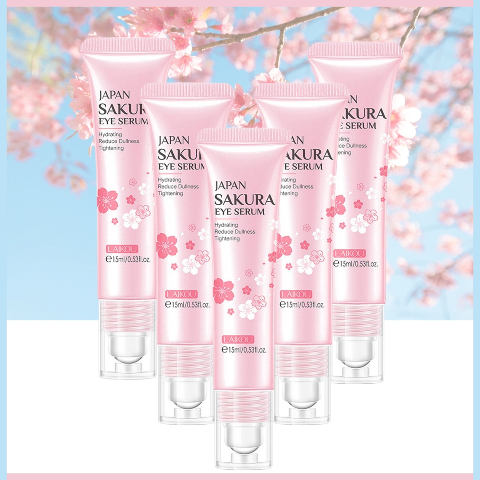 1/3/5pcs Sakura Eye Essence cr - Women Bags Under Eyes ulasan dan harga