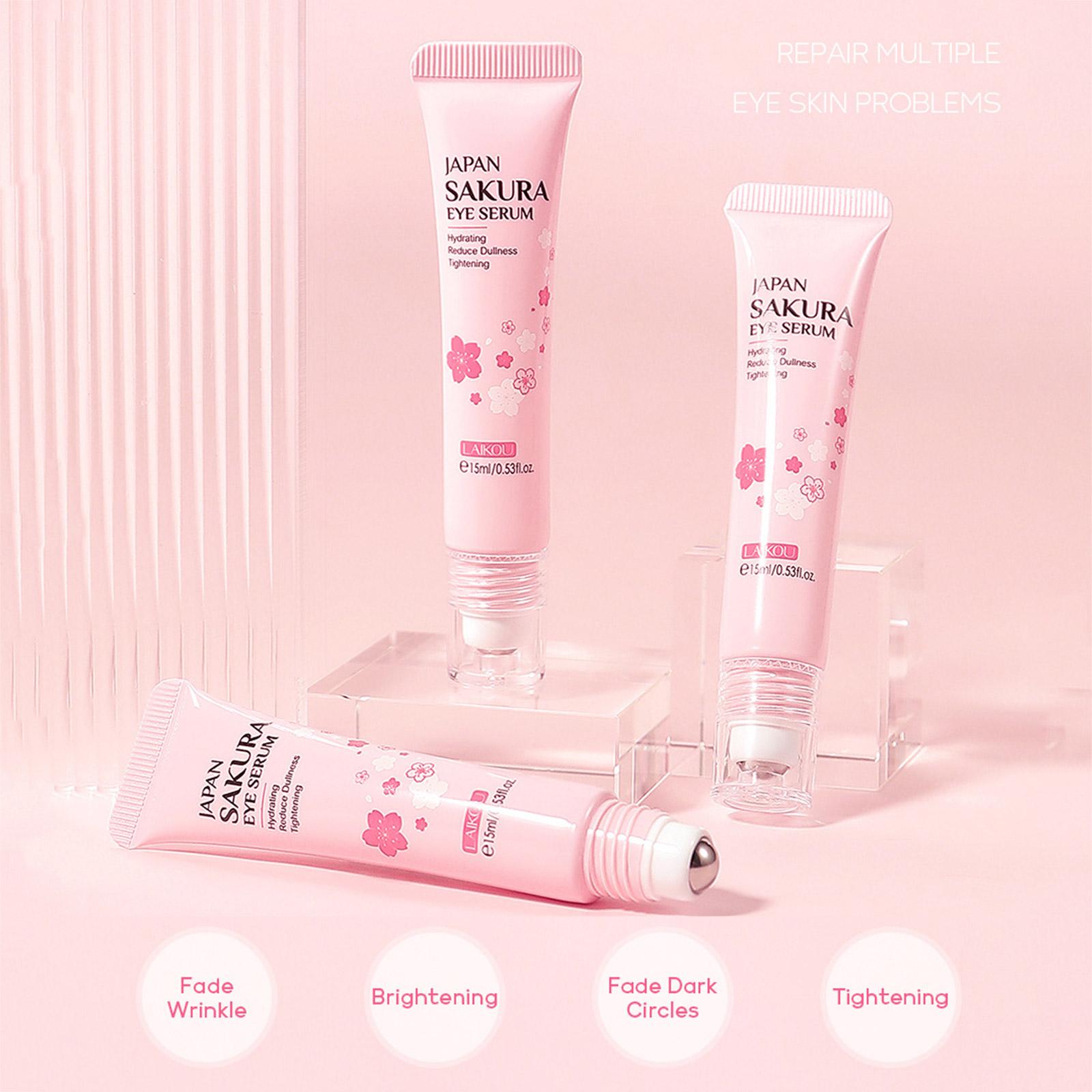 1/3/5pcs Sakura Eye Essence cr - Women Bags Under Eyes ulasan dan harga
