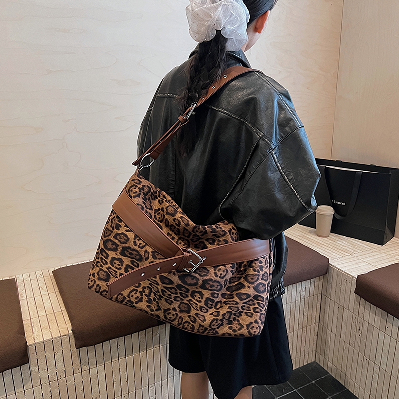 Fashion Faux Suede Leopard Sho - Women Bags Branded Sale ulasan dan harga