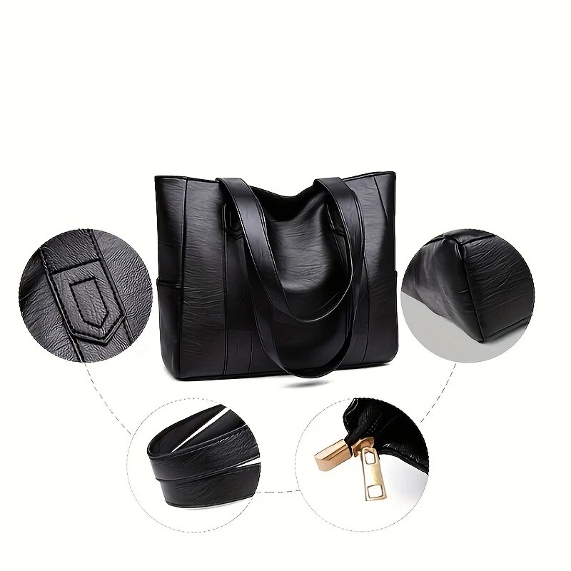Vintage Large Capacity Tote Ba - Women Bags Zara ulasan dan harga