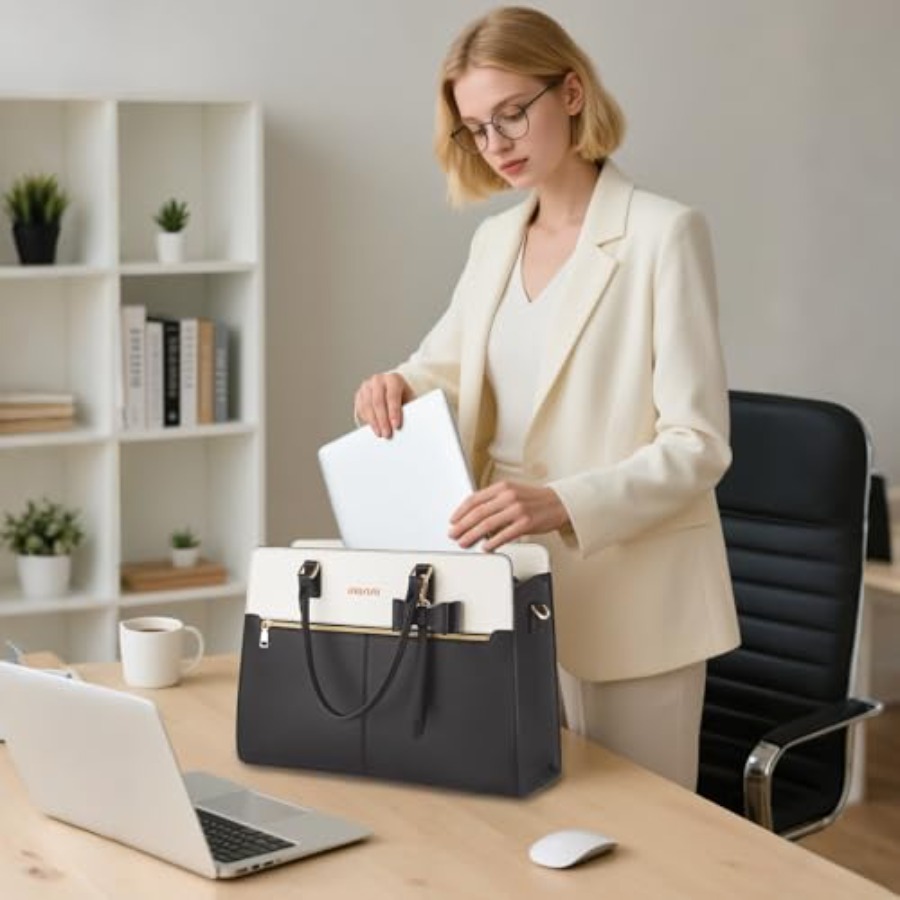 Laptop Tote Bag for Women, 15. - Women'S Bags For Work ulasan dan harga