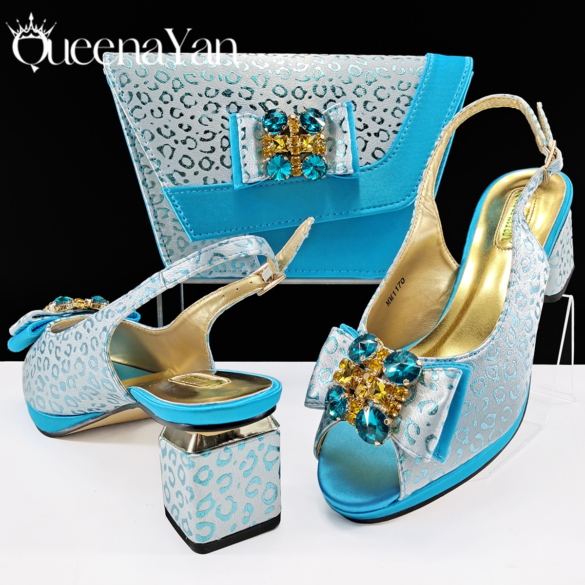 Queena Yan Light Blue Elegant  - Women Bags For Wedding ulasan dan harga