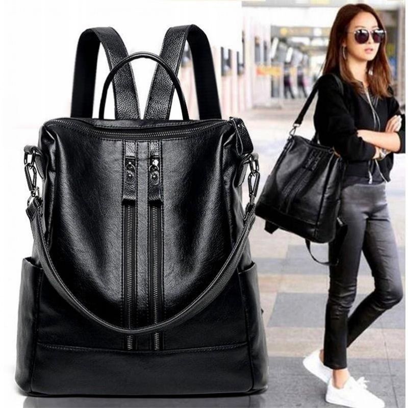 Women Soft Leather Backpack Sc - Women Bags Medium Size ulasan dan harga