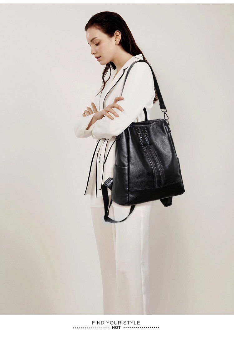 Women Soft Leather Backpack Sc - Women Bags Medium Size ulasan dan harga