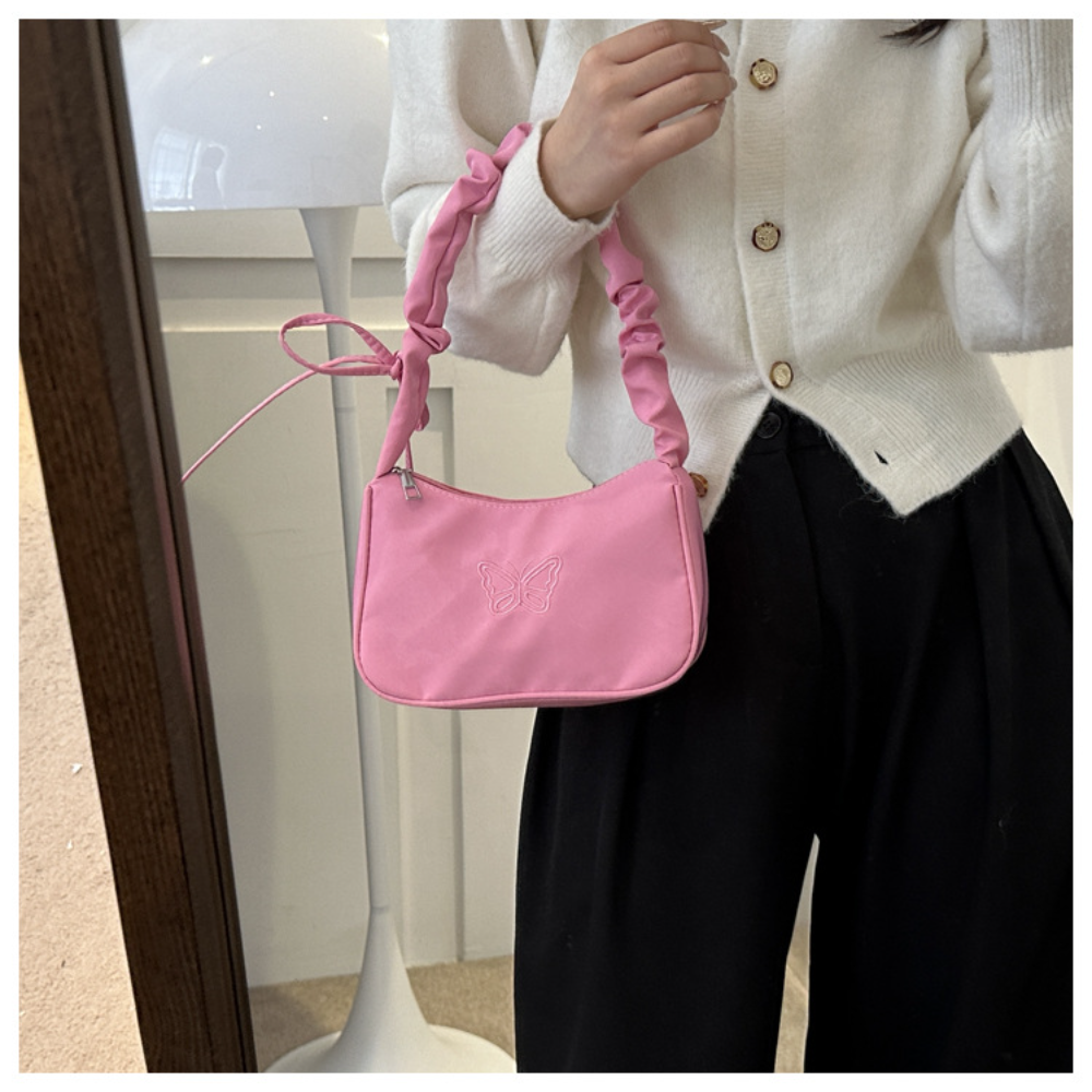 Embroidery Bowknot Butterfly S - Women Bags Zara ulasan dan harga