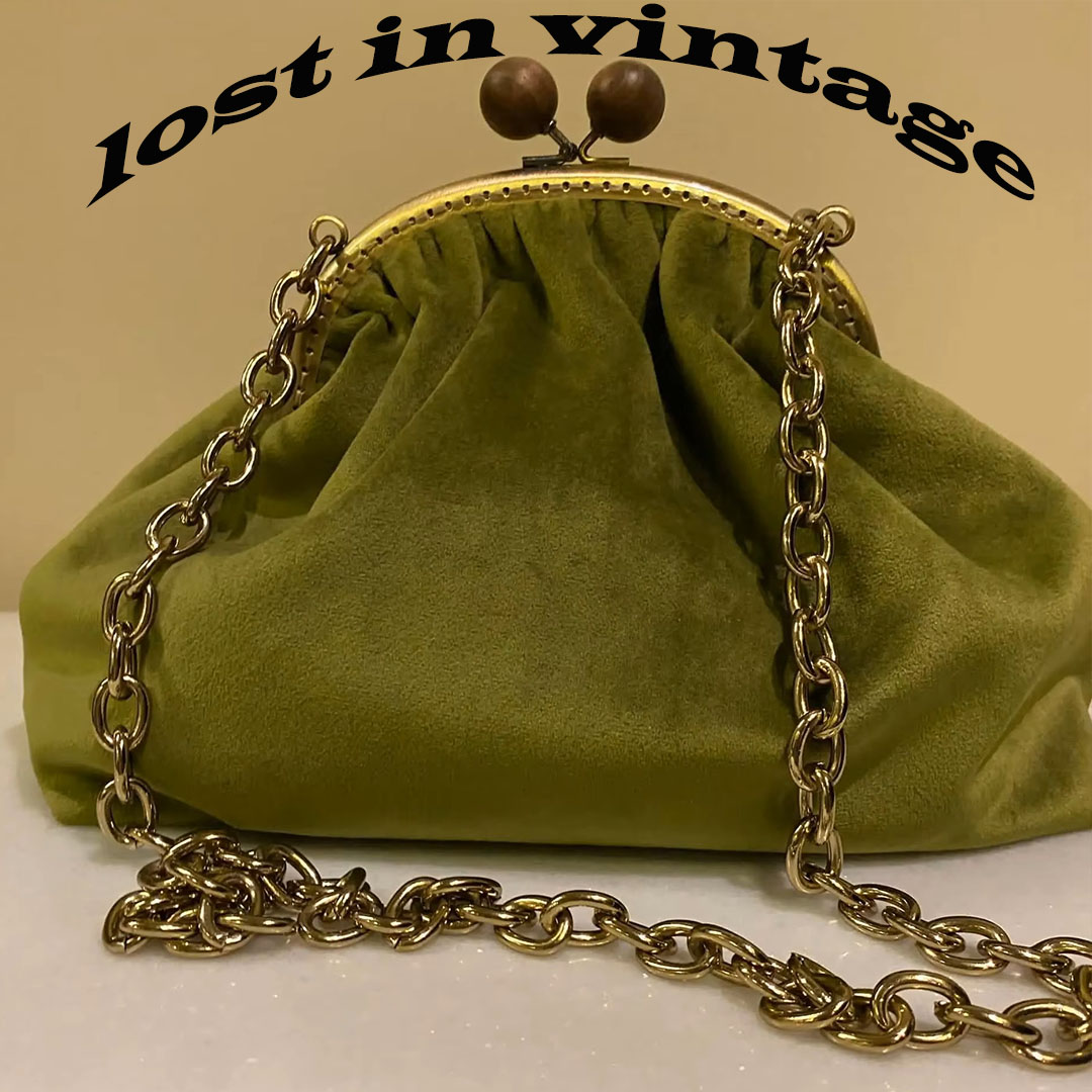 Lost in Vintage Velvet Bag Kis - Women Bags Gold ulasan dan harga