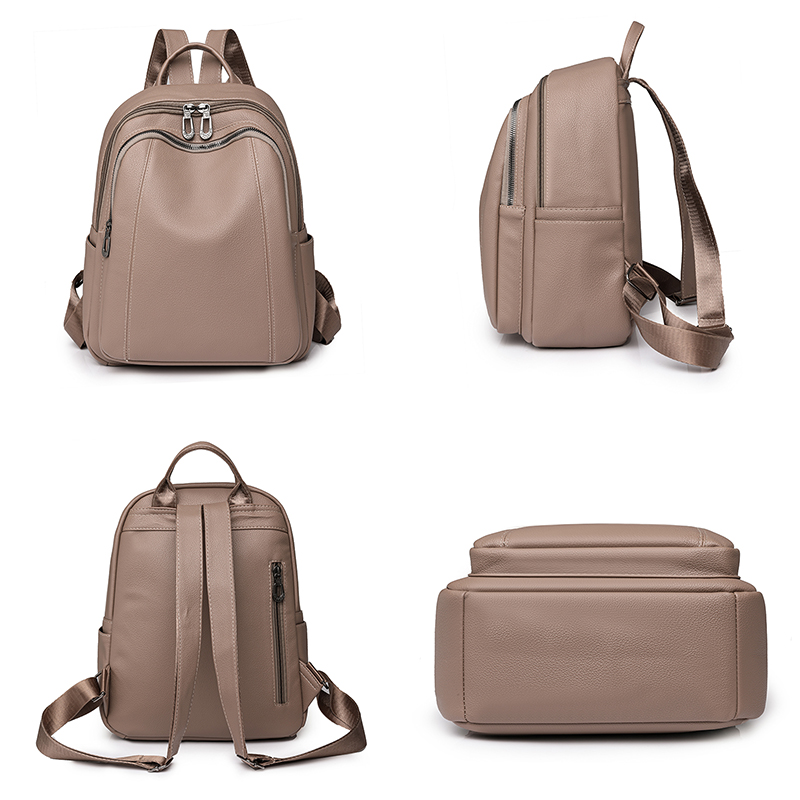 High Quality Leather Backpack  - Women Bags Medium Size ulasan dan harga