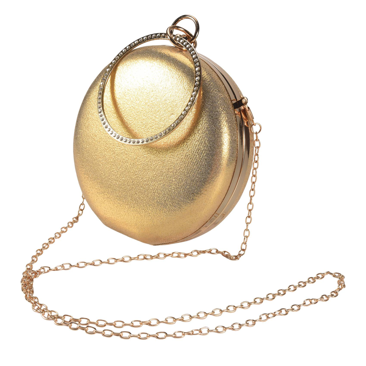 ABQR Round Shaped Women Evenin - Women Bags Gold ulasan dan harga