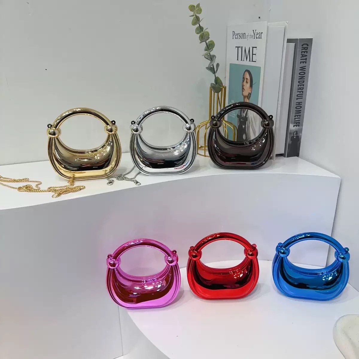 Mini Golden Evening Bag Purses - Women Bags For Wedding ulasan dan harga