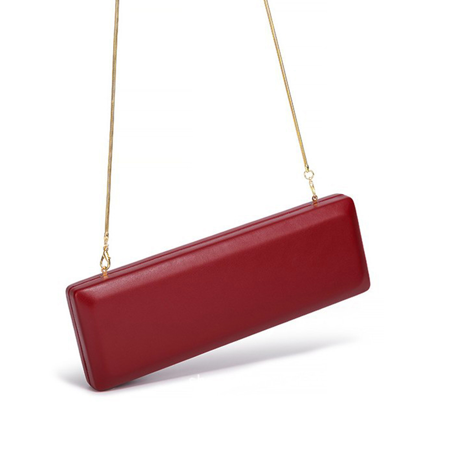 Elegant Red Evening Bag Minima - Women Bags Gold ulasan dan harga