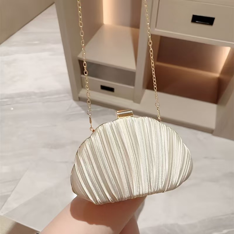 Gold Bright Silk Evening Bags  - Women Bags Gold ulasan dan harga