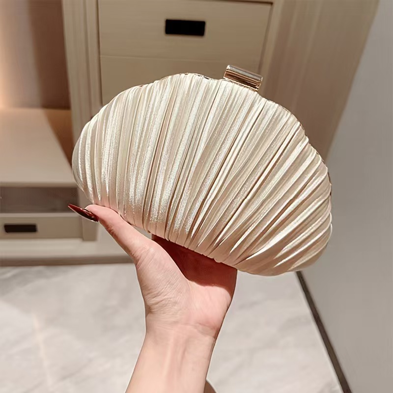 Gold Bright Silk Evening Bags  - Women Bags Gold ulasan dan harga