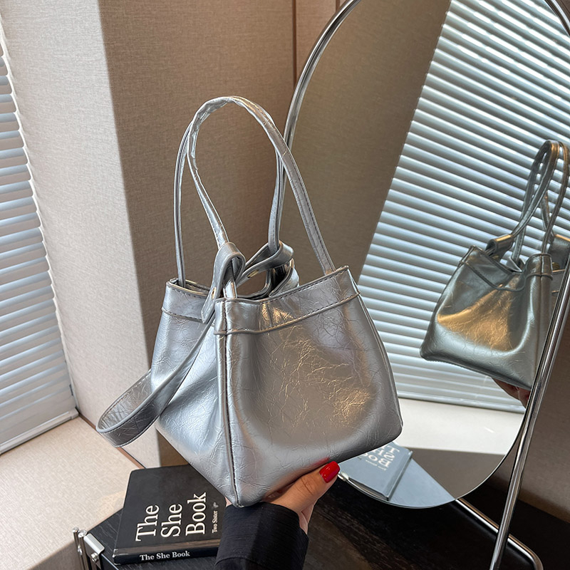 Solid Color Square PU Top-Hand - Women Bags Branded Sale ulasan dan harga