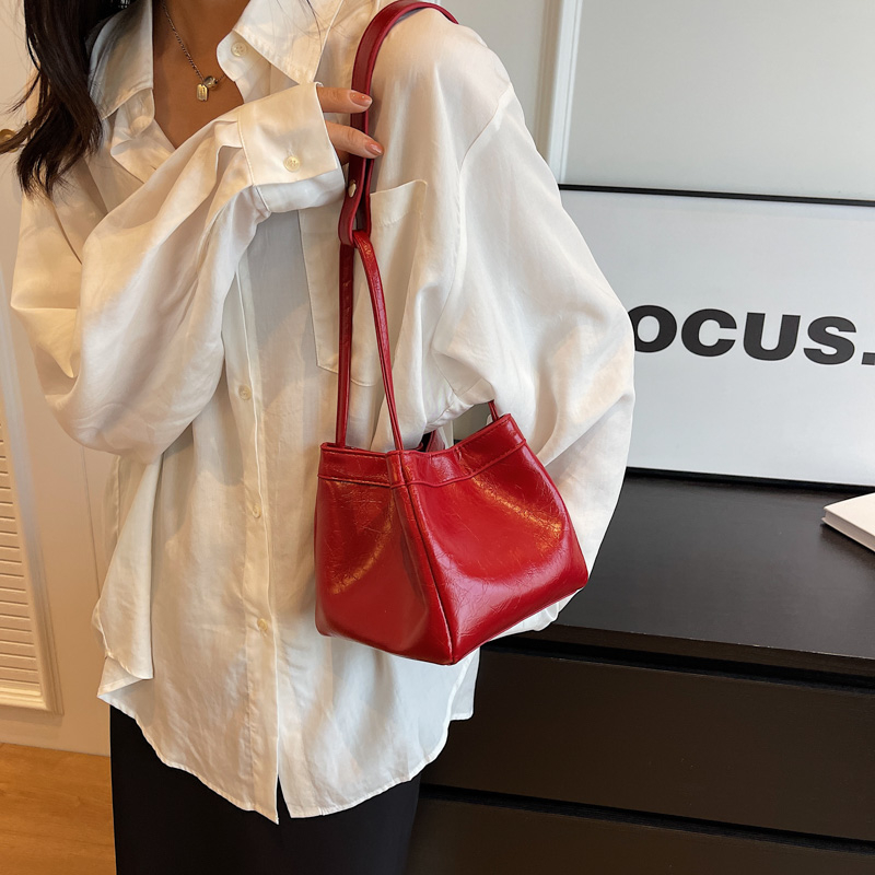 Solid Color Square PU Top-Hand - Women Bags Branded Sale ulasan dan harga