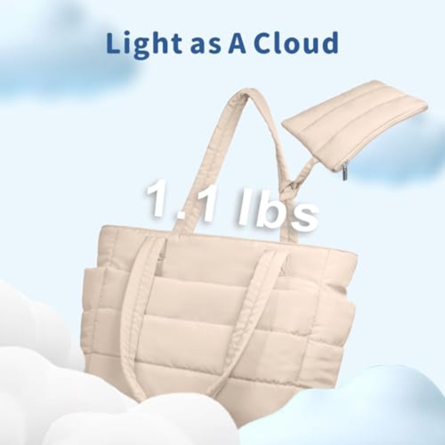 TOPDesign Puffer Tote Bag for  - Women'S Bags For Work ulasan dan harga