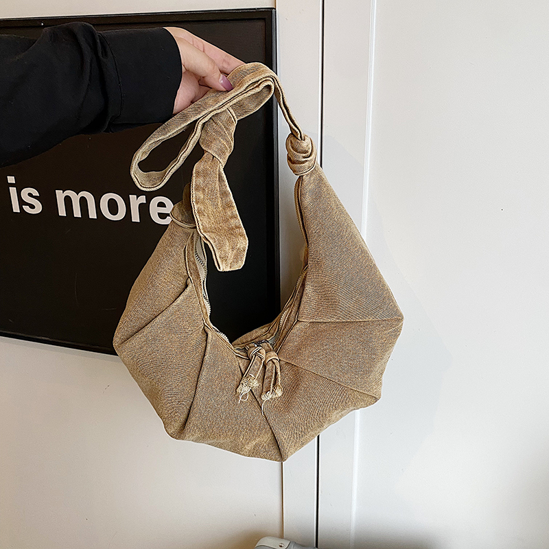 Denim Solid Color Casual Shoul - Women Bags Branded Sale ulasan dan harga