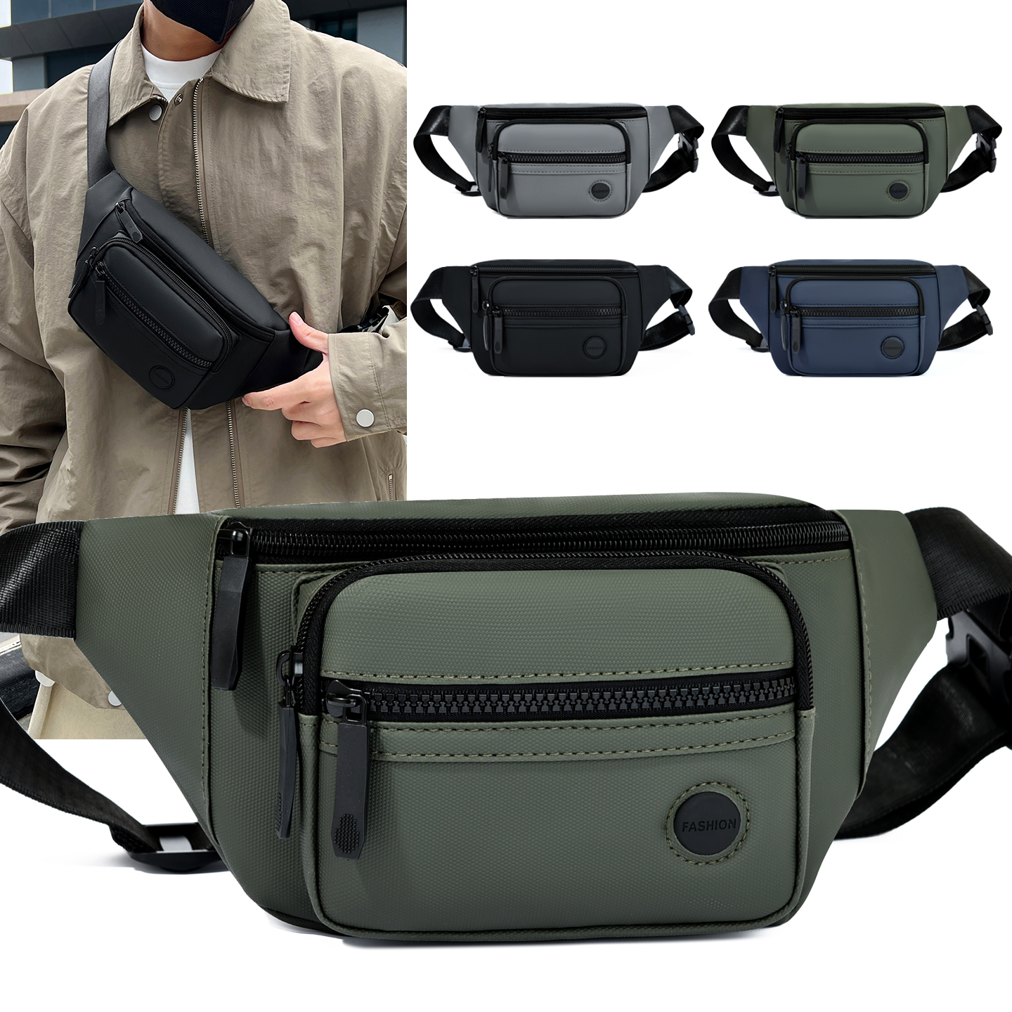 Unisex Waterproof Waist Bag Pa - Women'S Bags For Work ulasan dan harga